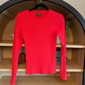 J Crew Pointelle Long-Sleeve Tee Shirt